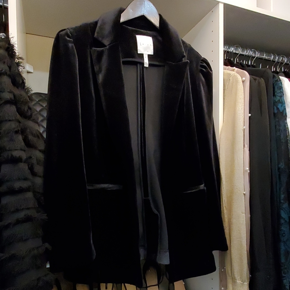 Velour Blazer